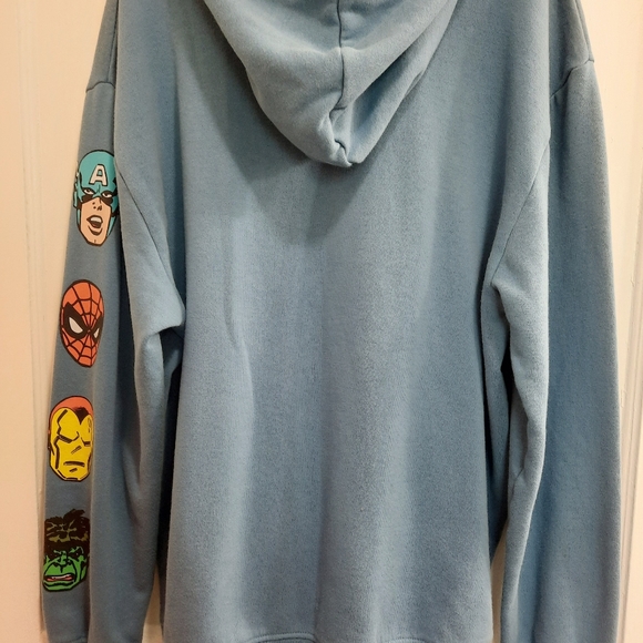 Marvel Characters Blue Hoodie, Size Large - Picture 5 of 6